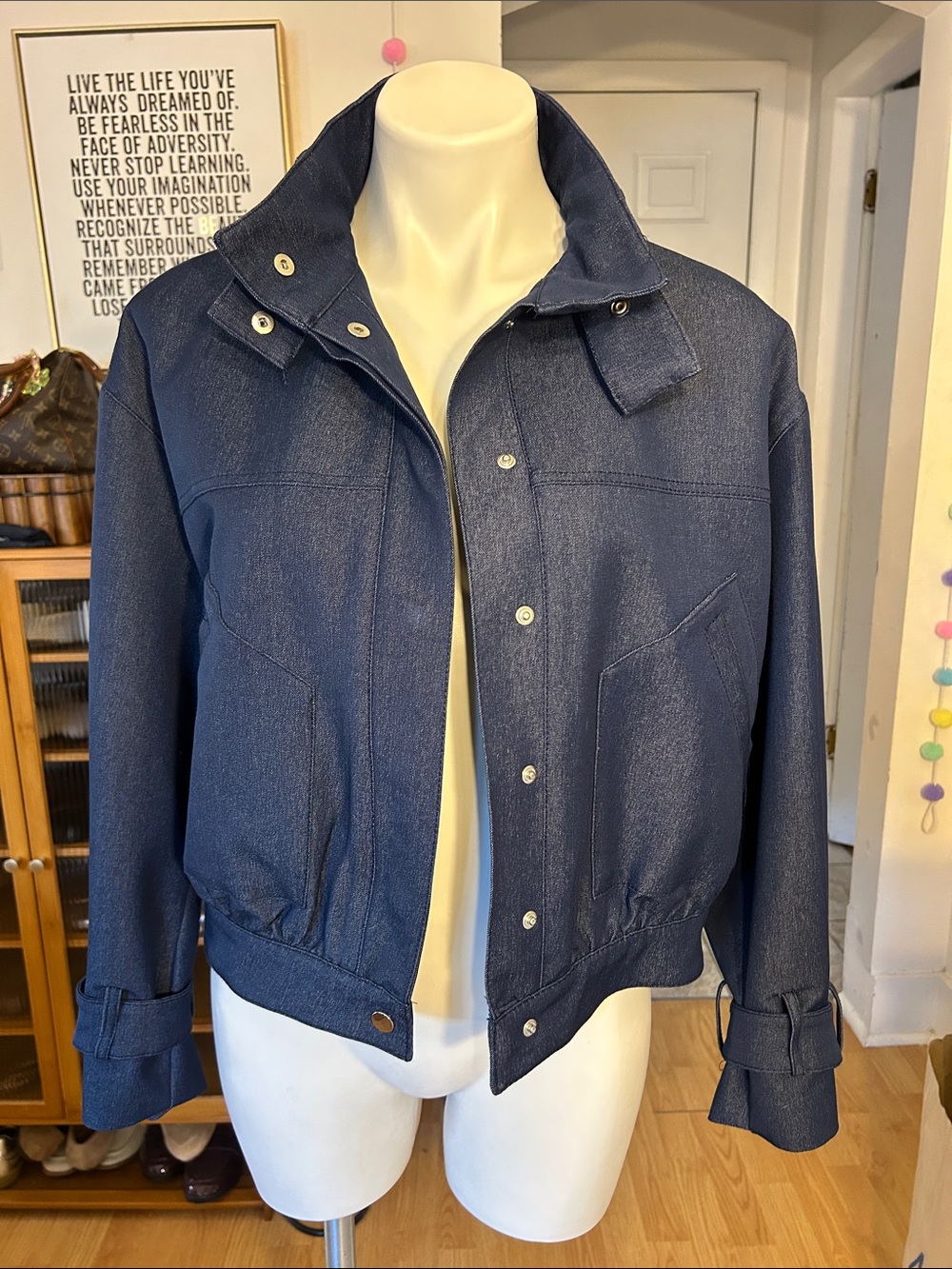Zara Tan Suede Moto Jacket with Silver Hardware